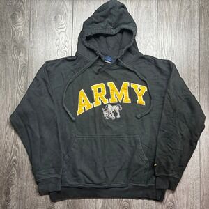 Vintage Army West Point Black Knights Hoodie Black Mens XL